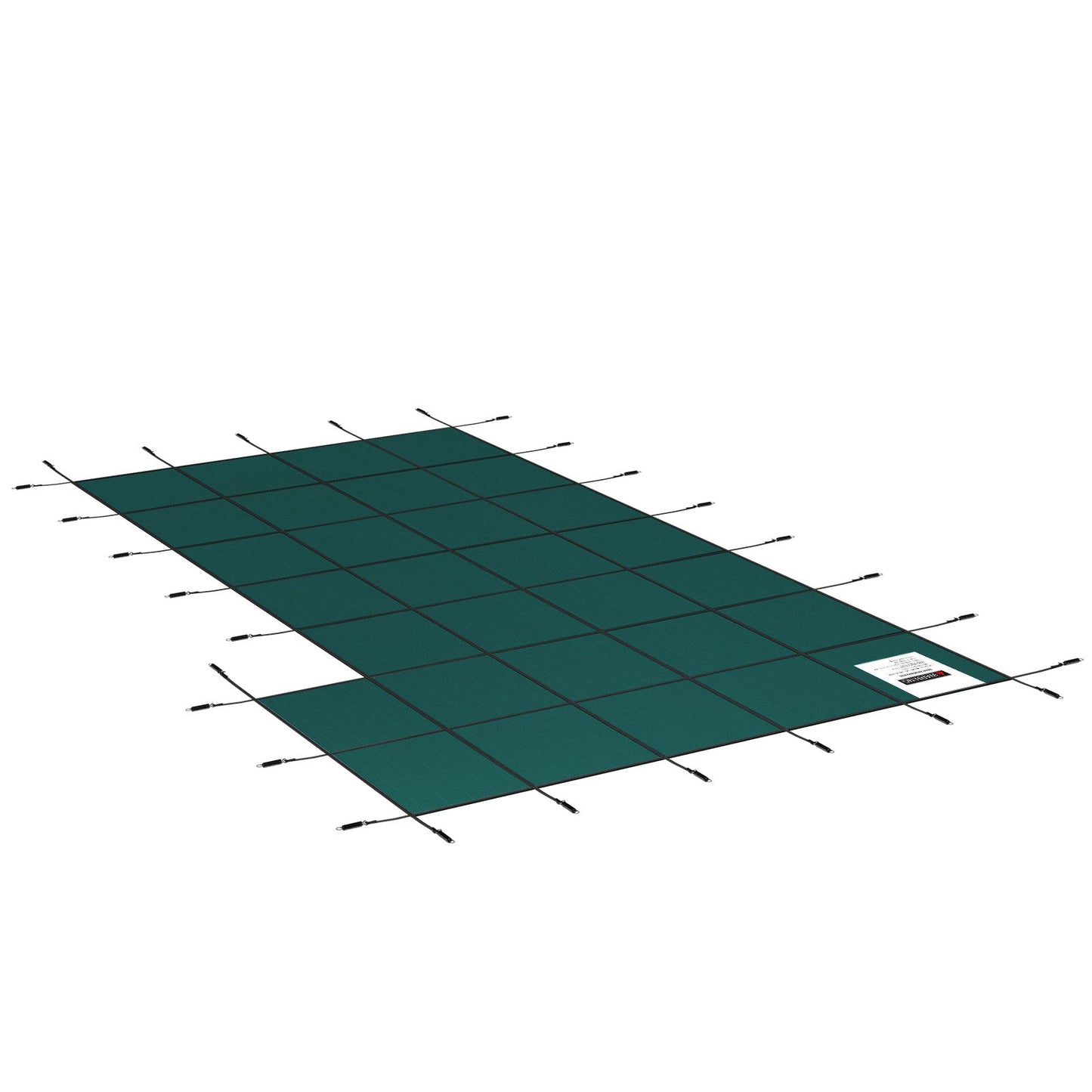 Inground Pool Safety Cover, 20 ft x 38 ft Rectangular with Right Step