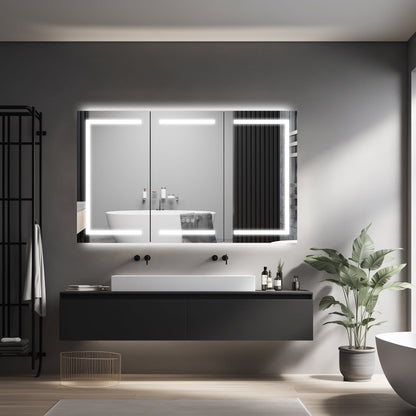 60 x 36 Inch LED Lighted Bathroom Medicine Cabinet