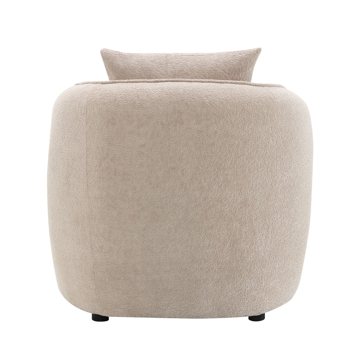 Keith Chenille Armchair With 1 Matching Color Toss Pillow