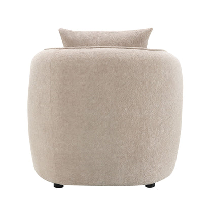 Keith Chenille Armchair With 1 Matching Color Toss Pillow