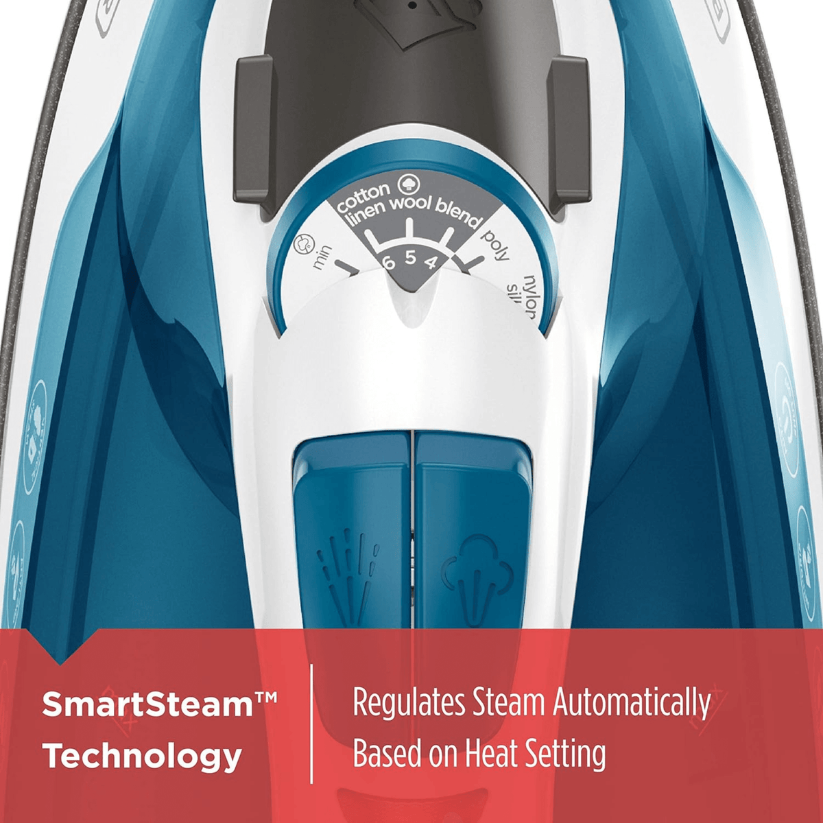 Black & Decker Easy Steam TrueGlide Nonstick SmartSteam Compact Iron - REFURBISHED