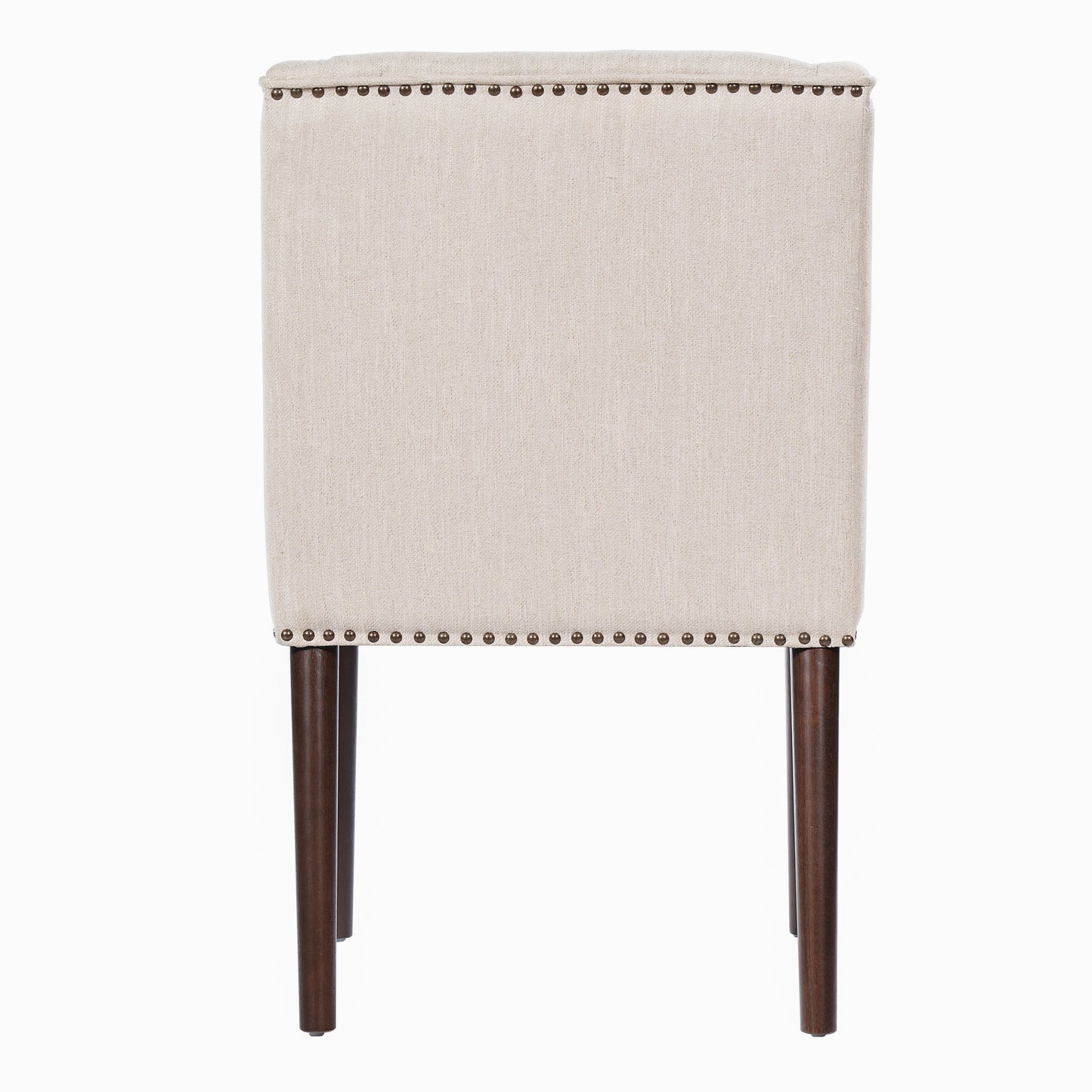 Light Luxury Rivet Upholstered Dining Chair Set of 2