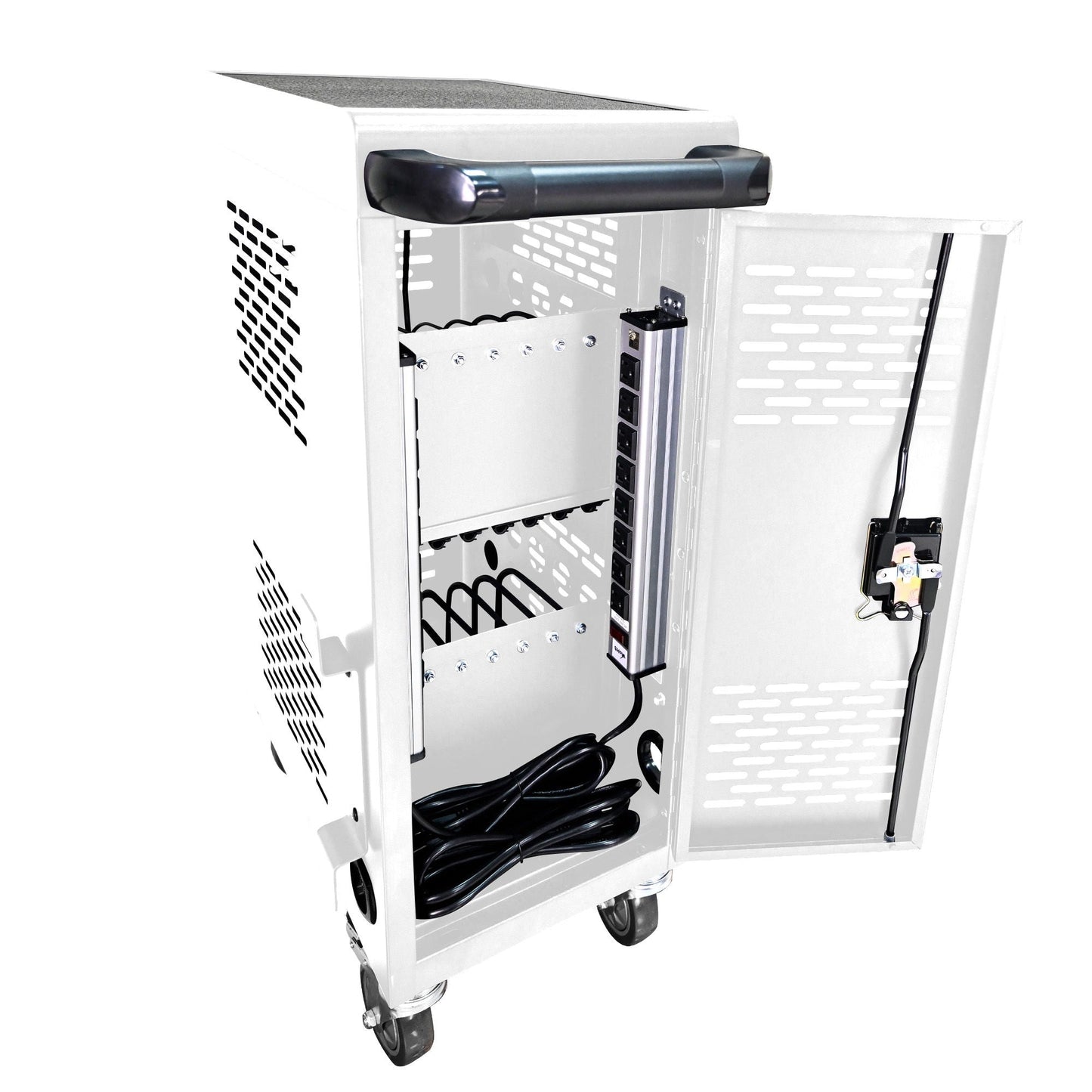 16 Bay Mobile School Charging Cart Station for Chromebook, Tablet and Laptop