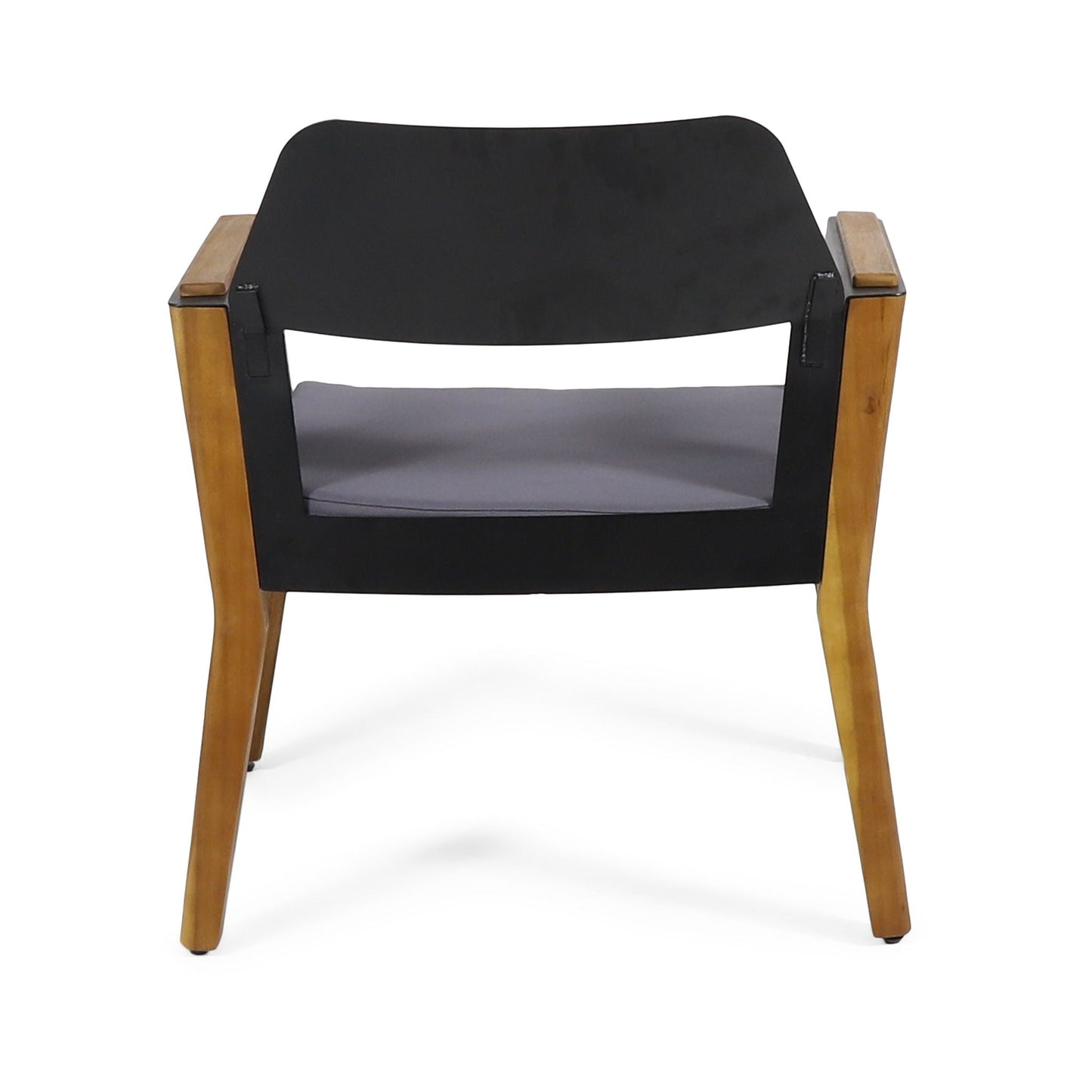 Soho Transitional Style Outdoor Club Chair (Set of 2) with Cushions - Teak