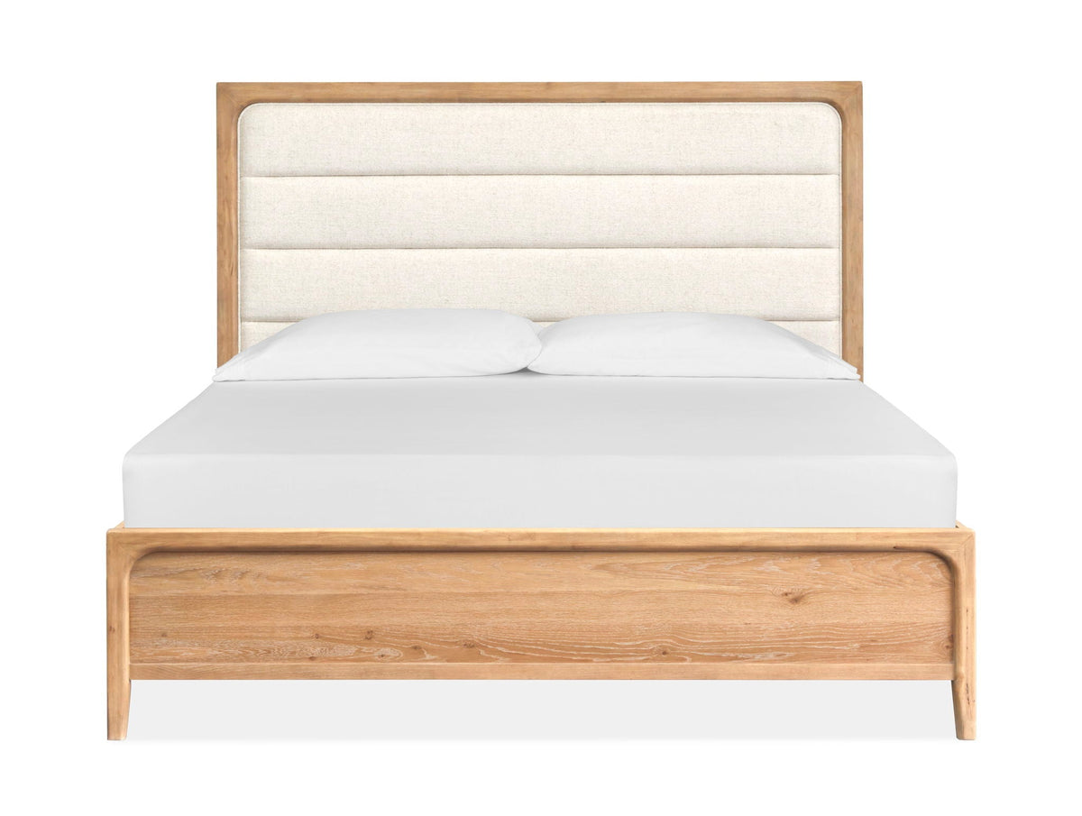 Somerset - Complete Panel Bed With Upholstered Headboard