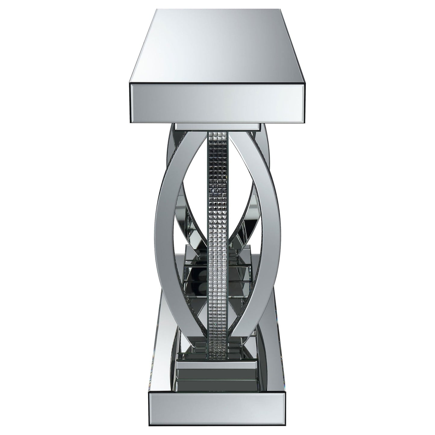 Drea - Entryway Sofa Console Table - Silver