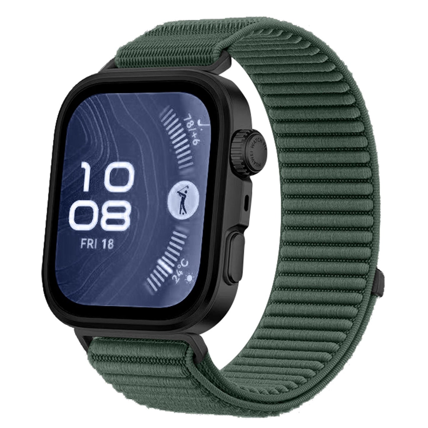 Wilderness Mountain Pattern Nylon Loop Strap
