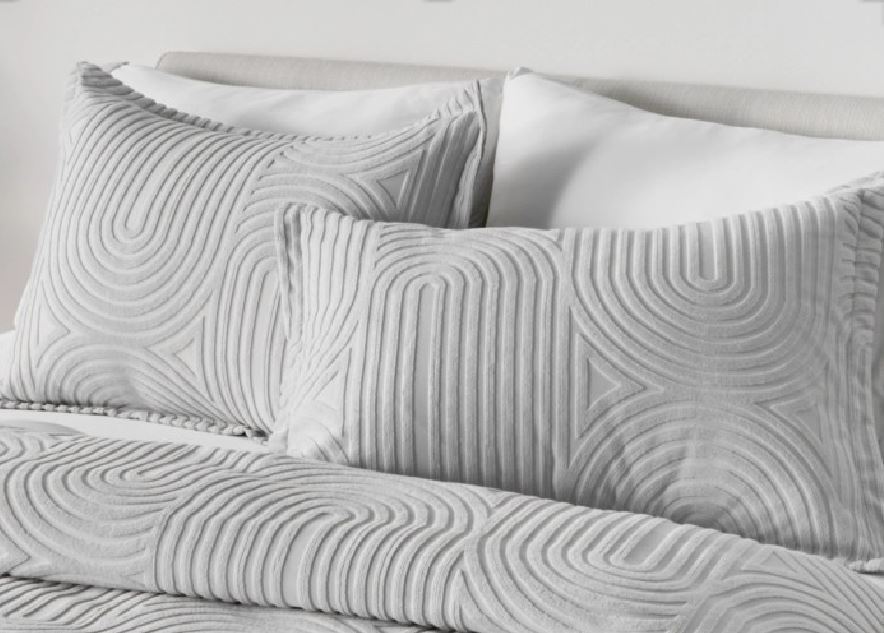 BedGear Performance Duvet Set, Queen - Grey/Racetrack