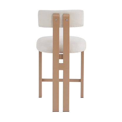 26.5'' Stylish Round Stools with Low Back
