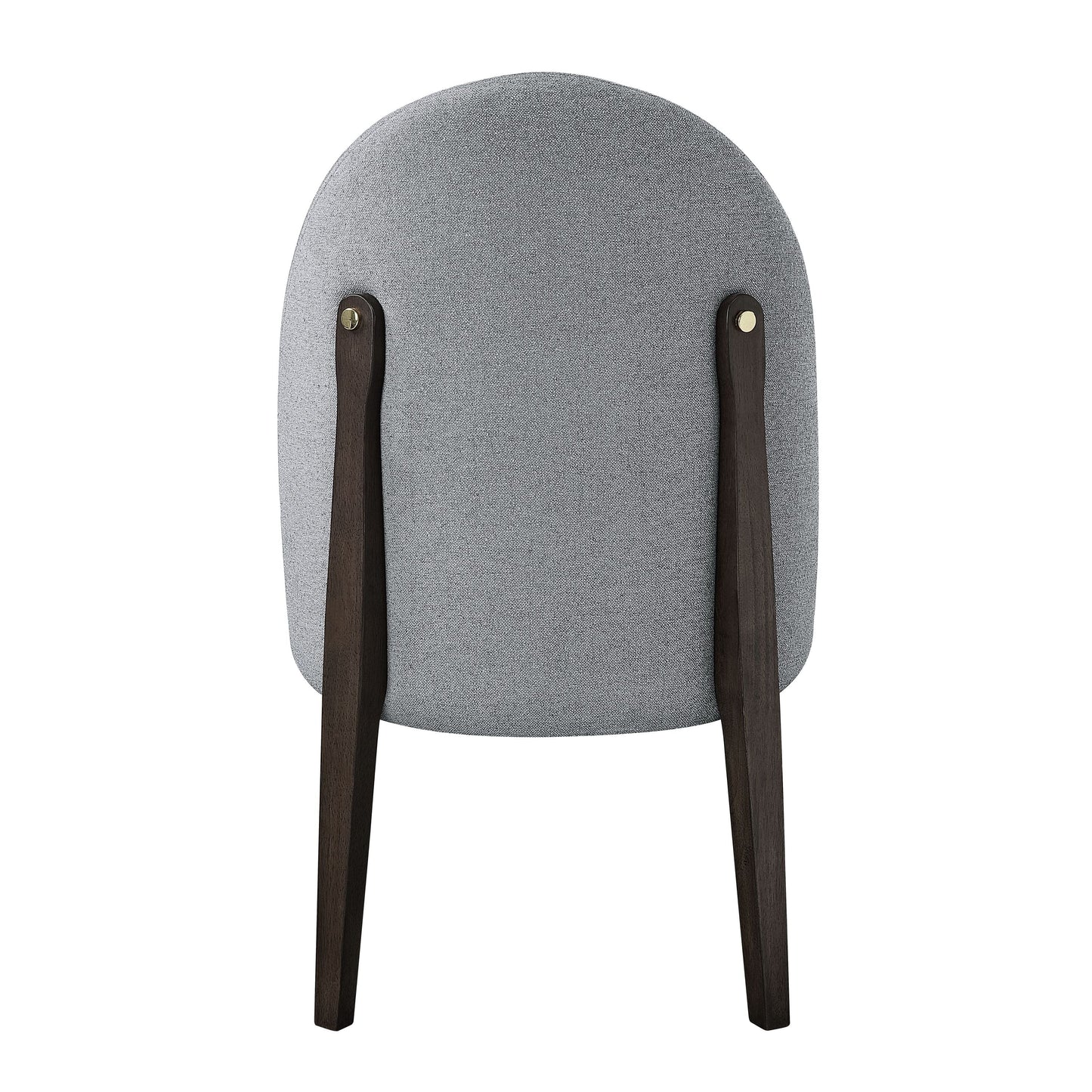 Clayten Gray Fabric and Espresso Finish Dining Chair (Set of 2)
