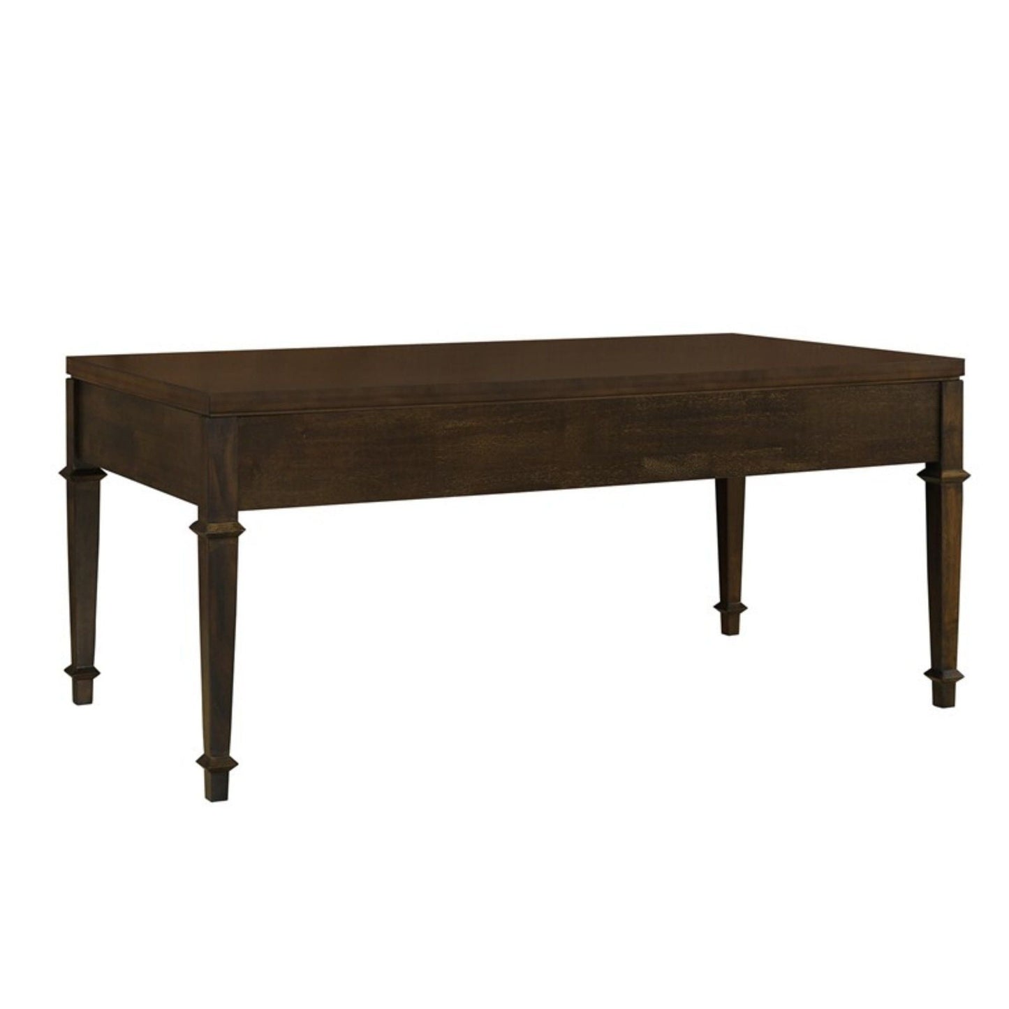 Fluted 2 Drawer Coffee Table - Brown
