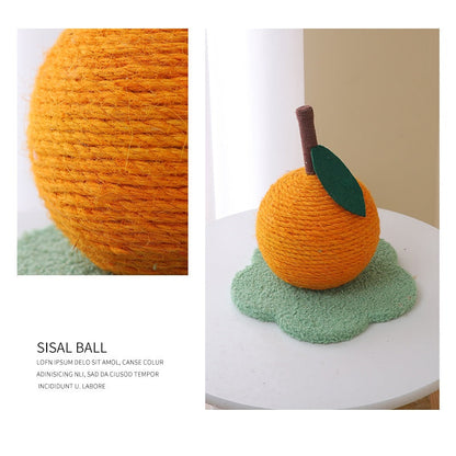 Cat Scratching Board Hemp Rope Ball Oversized Claw Grinding Board Scratch-resistant Scrap-resistant Self-relief Cat Toy Pet Supplies