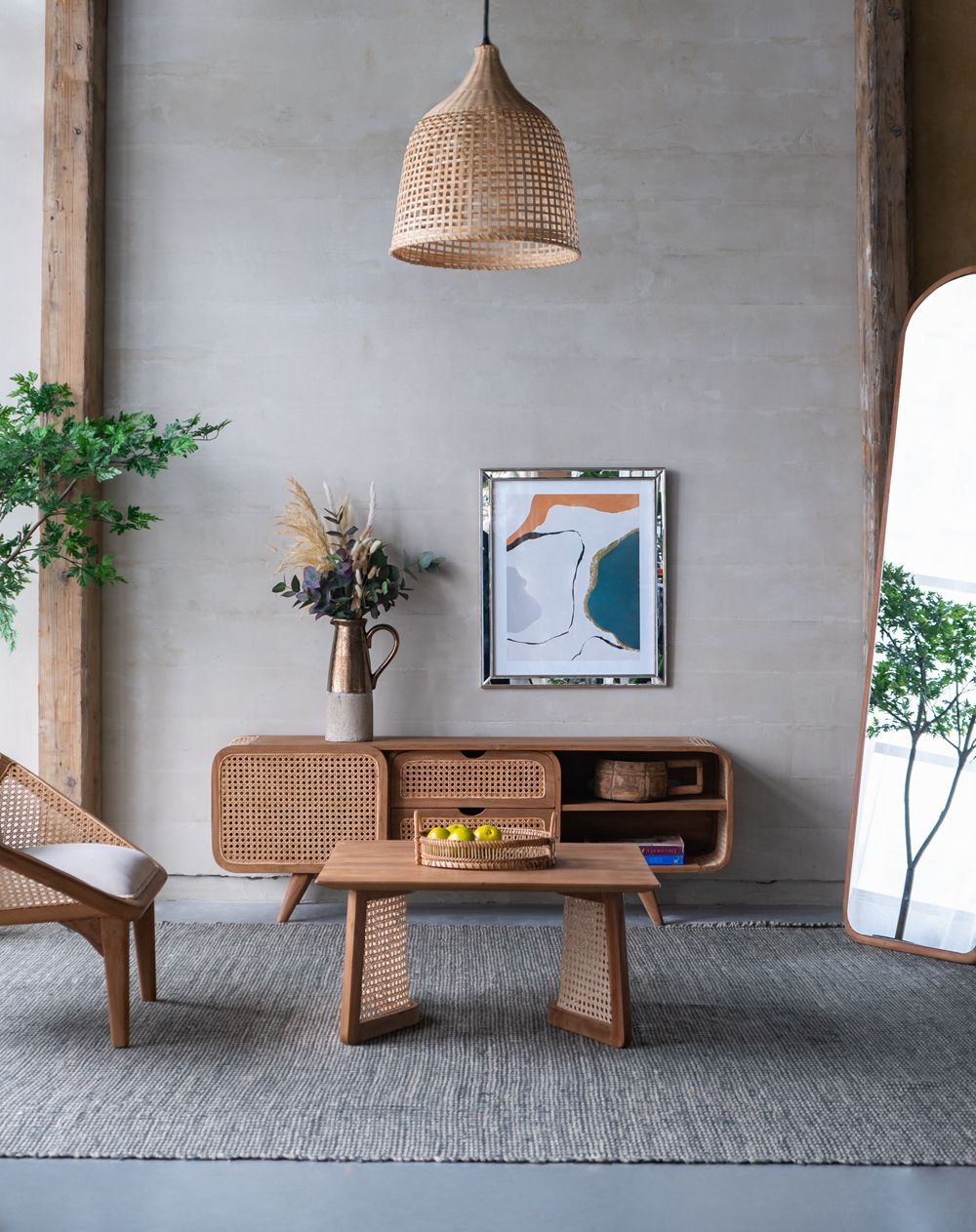 Teak Coffee Table - Natural Wood / Brown