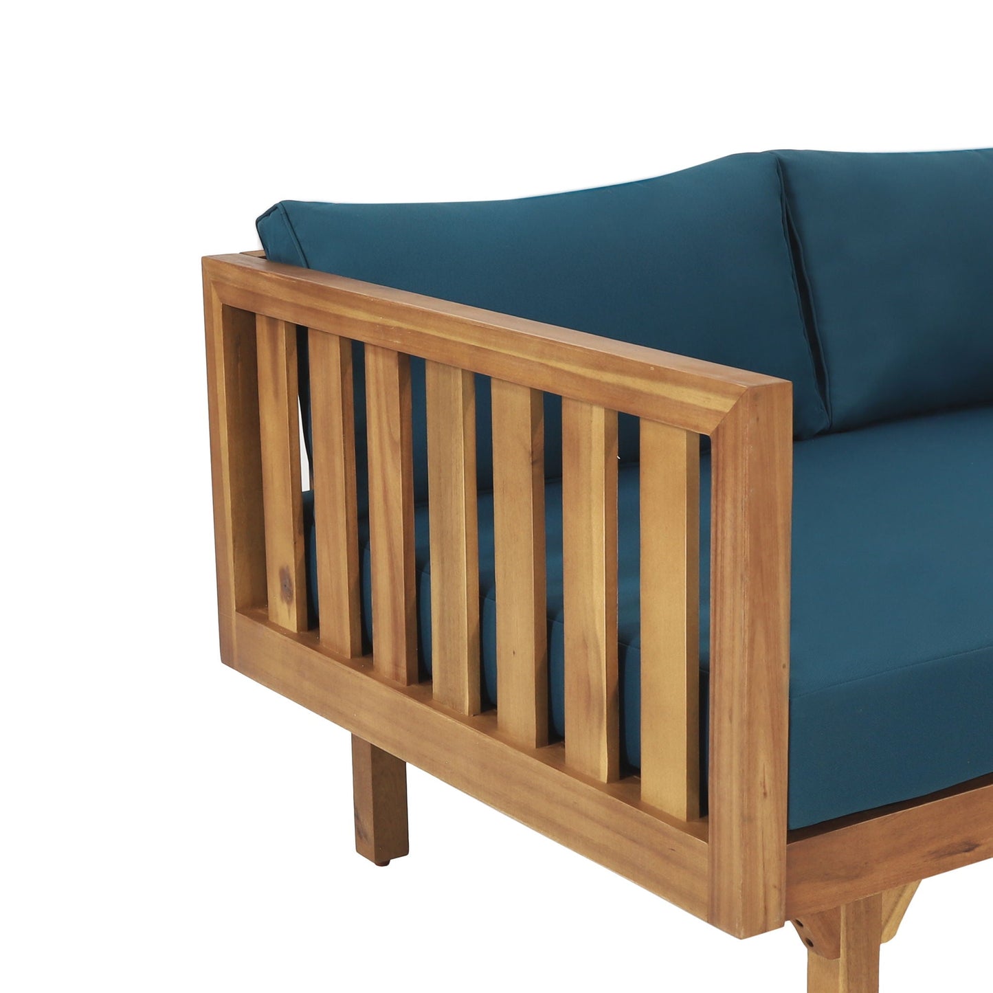 Claremont 3 Seater Daybed Teak Acacia Wood Water Resistant Cushions