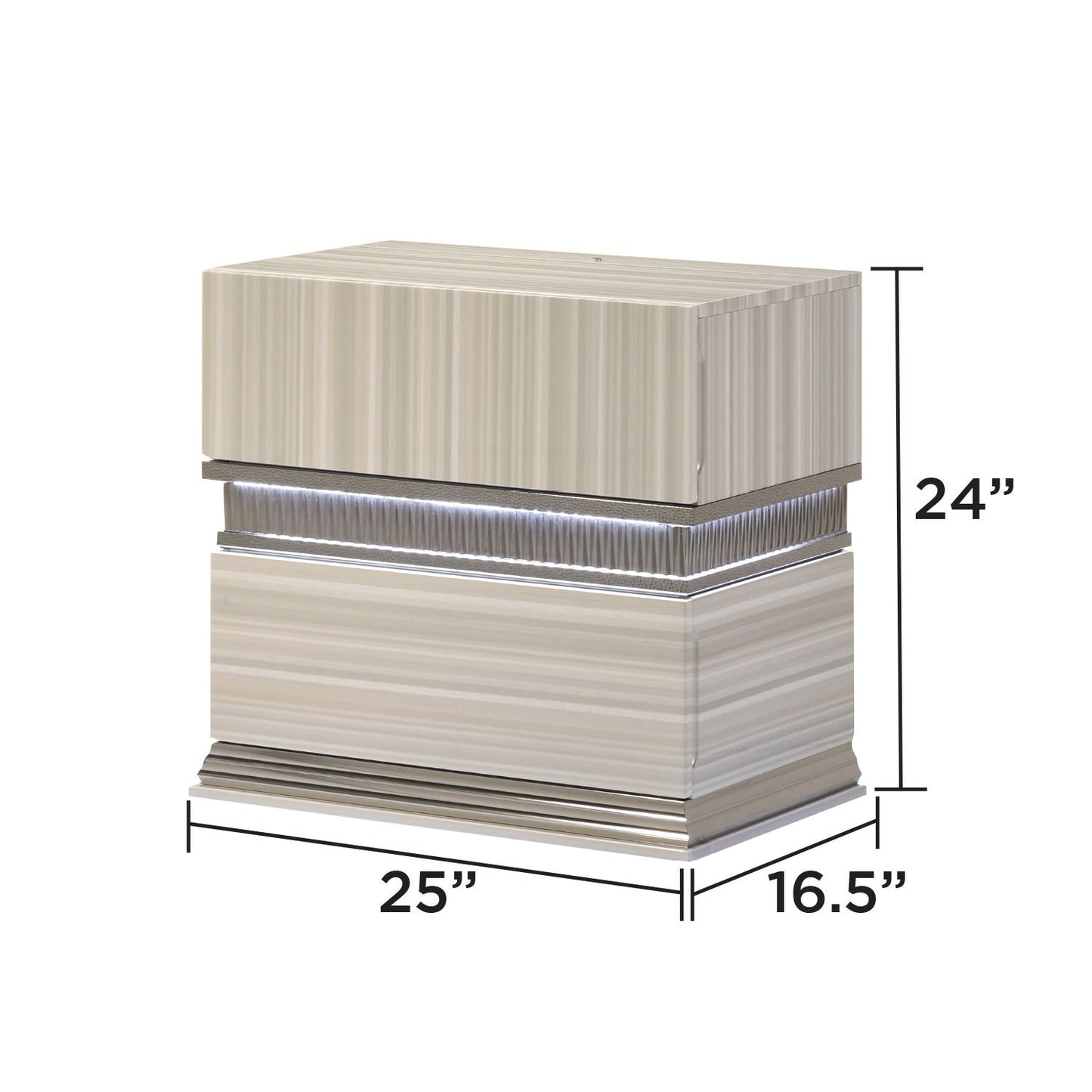 Leonor - 2 Drawer Nightstand - Gray