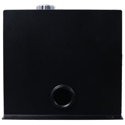Heavy Duty Hydraulic Fluid Tank 10 Gal Steel Reservoir With Strainer, Gauge & Breather Cap For Tractors & Trucks - Black