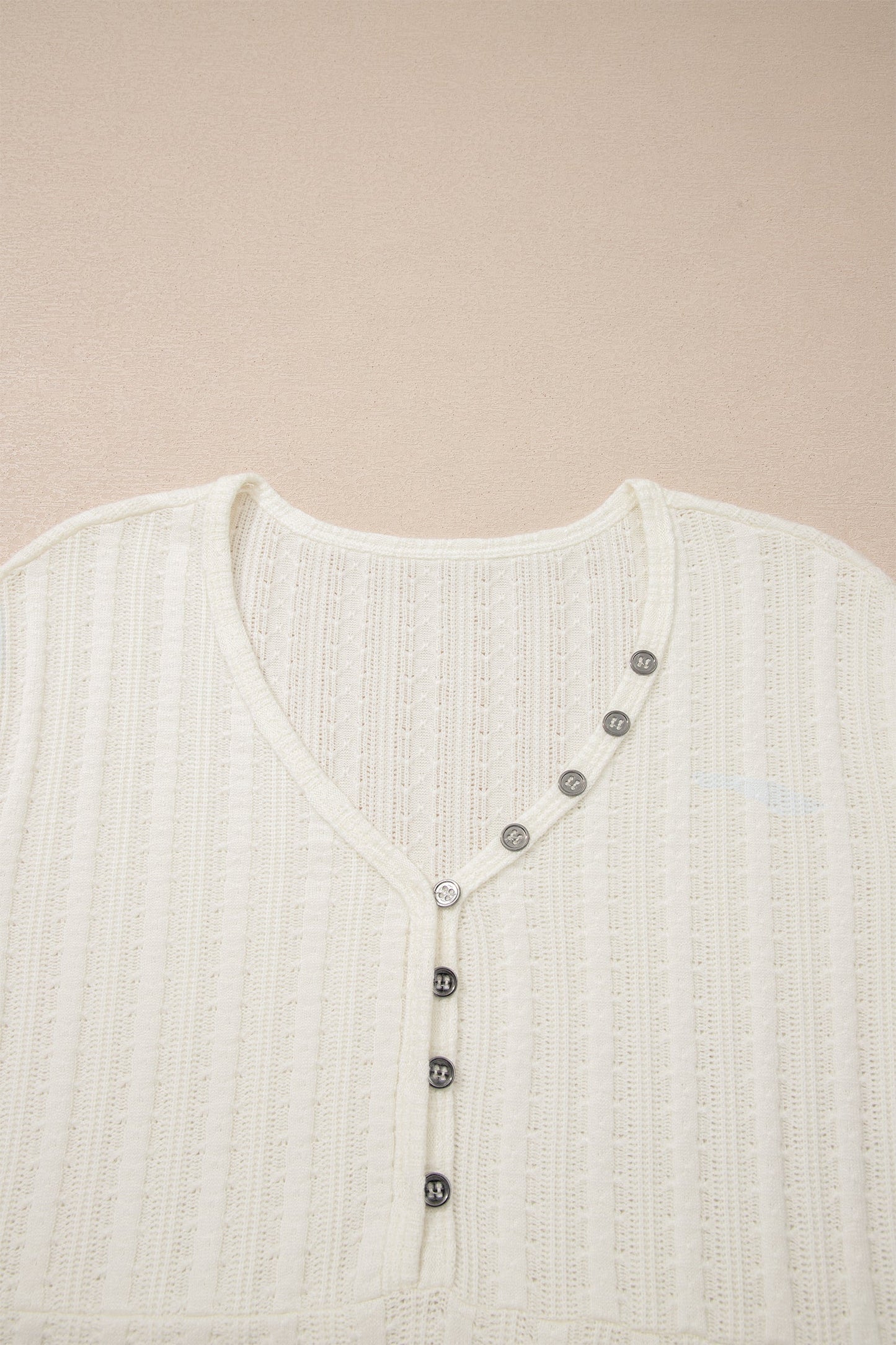 Frankie Raw Seam Henley Tee