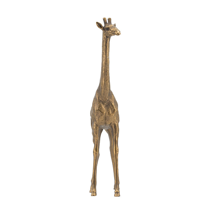 5.9x2.2x11.2" Giraffe Statuette, Animal Statue Décor