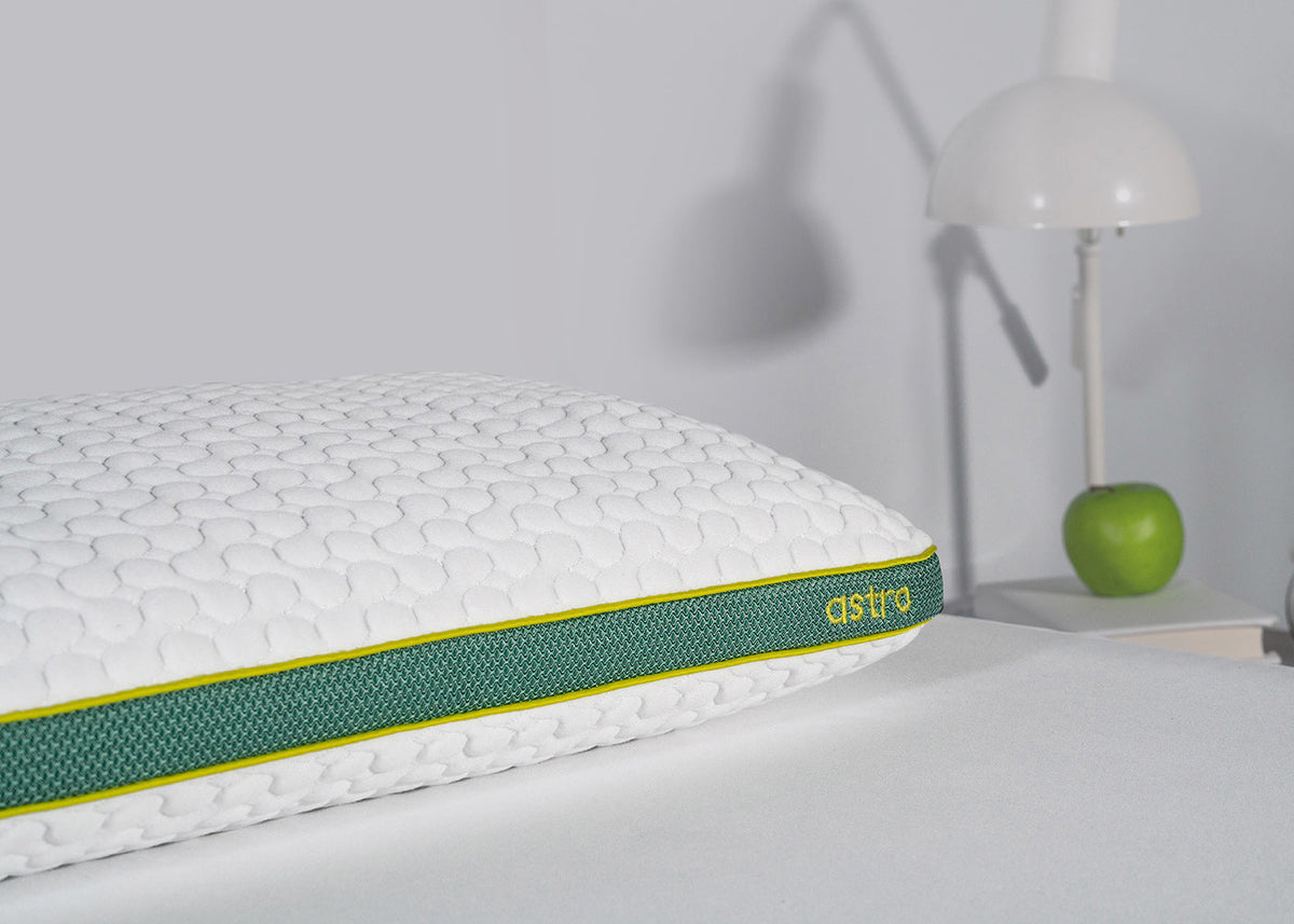 BedGear Astro Youth Rectangle Pillow with Pillowcase, White