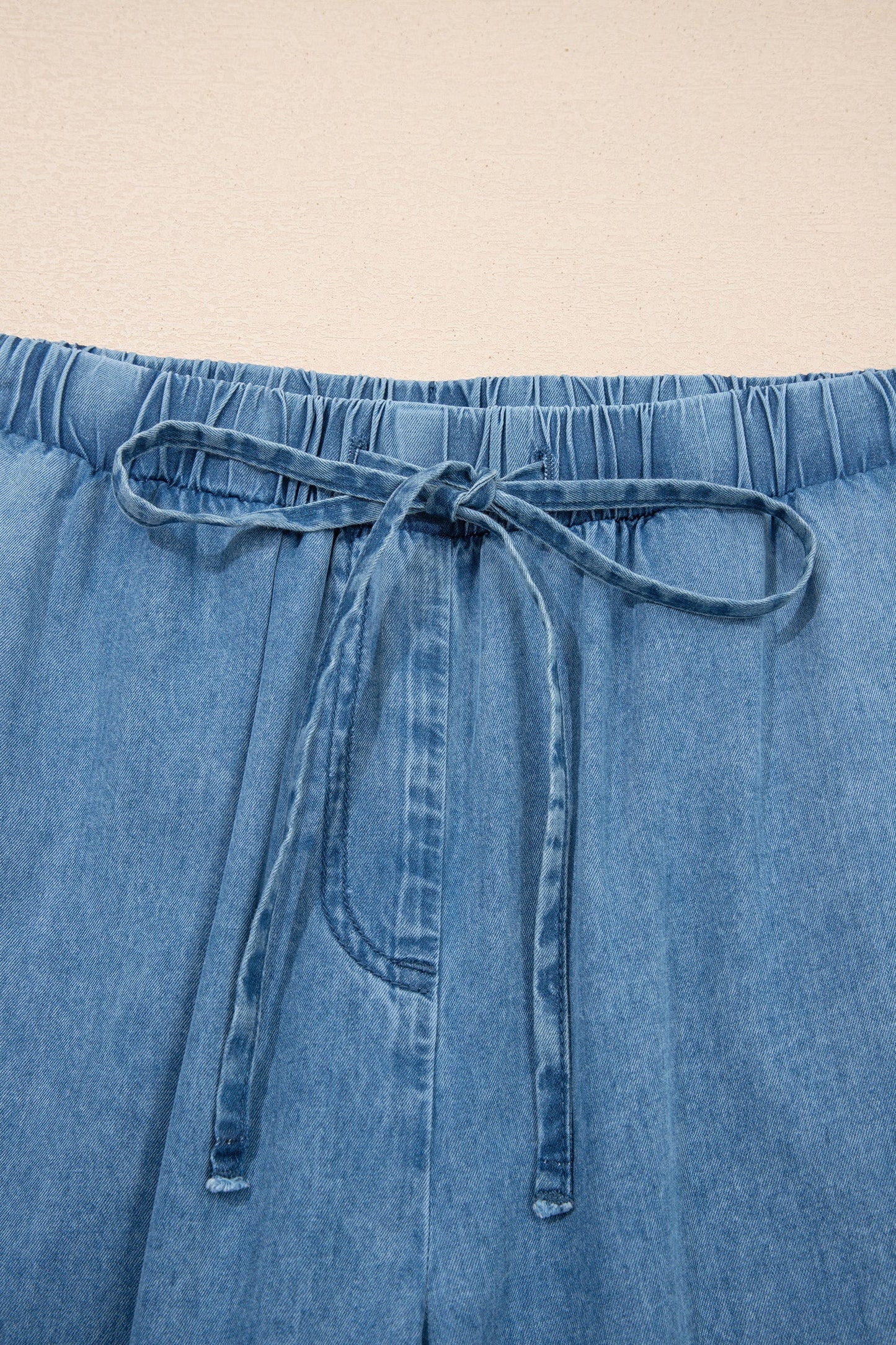 Taytum Wide Leg Chambray Pants