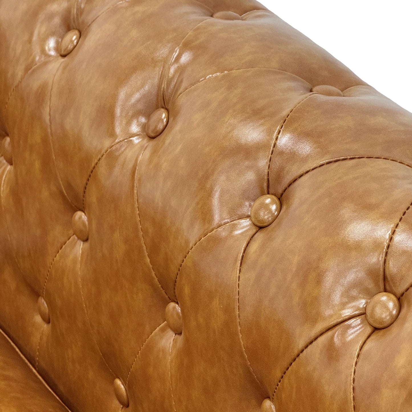 Elegant 2-Piece PU Sofa Set for Living Room
