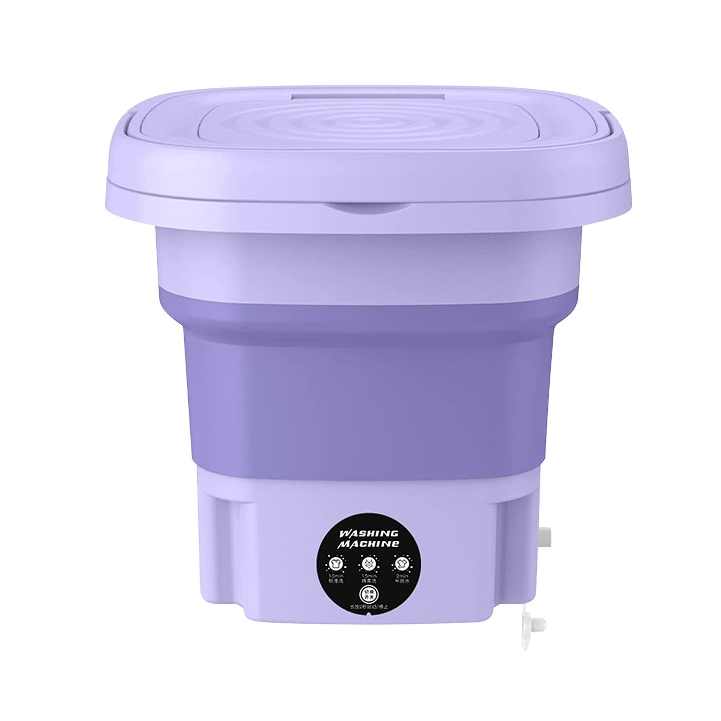 Foldable Mini Washing Machine – Portable Electric Washer with Drain Basket