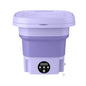 Foldable Mini Washing Machine – Portable Electric Washer with Drain Basket