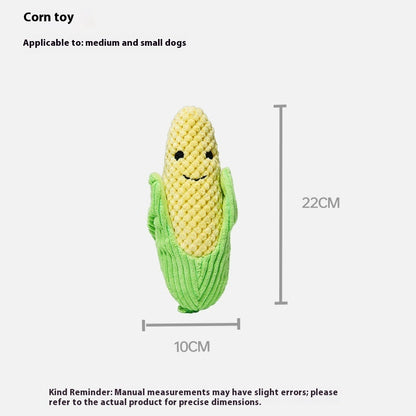 Dog Molar Teeth Cleaning Brocoli Plush Doll Sound Toy