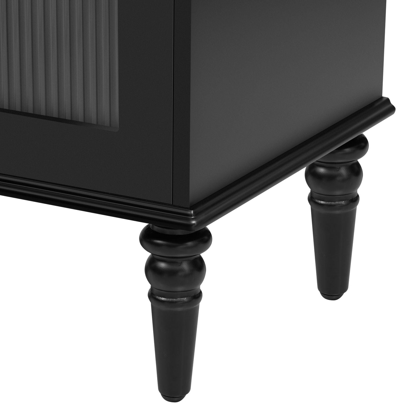 TV Stand For TVs Up To 75", Entertainment Center Media Console For Living Room - Black
