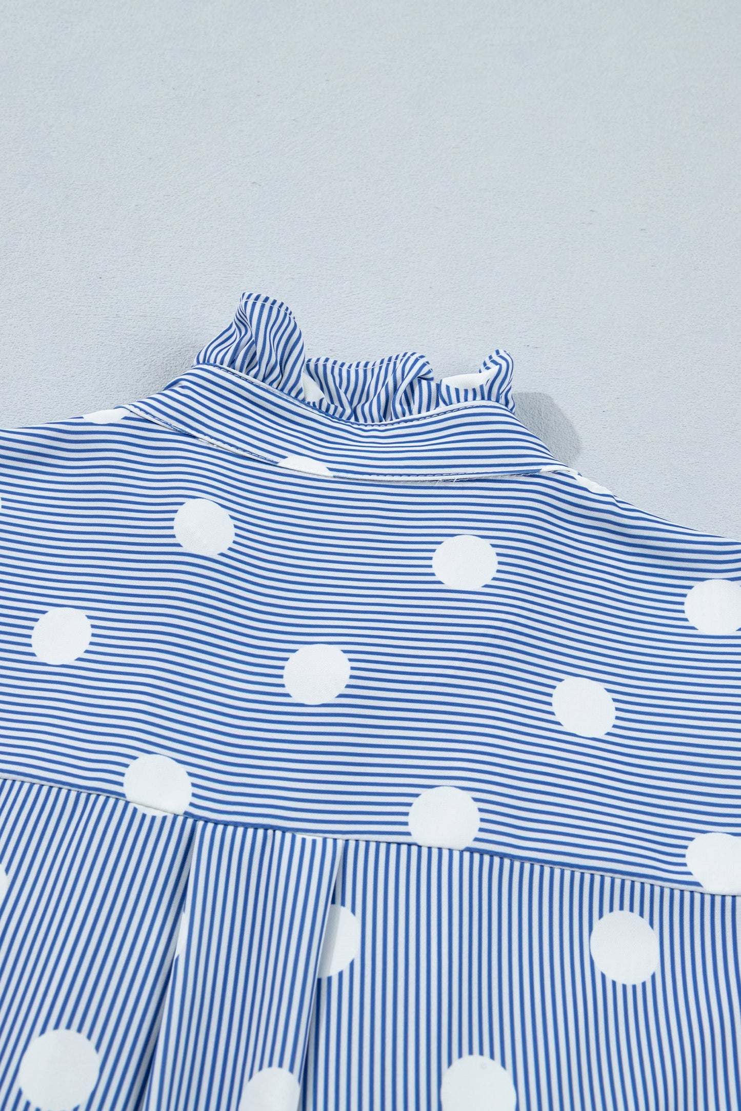 Alaina Pleated Ruffle Sleeve Shirt