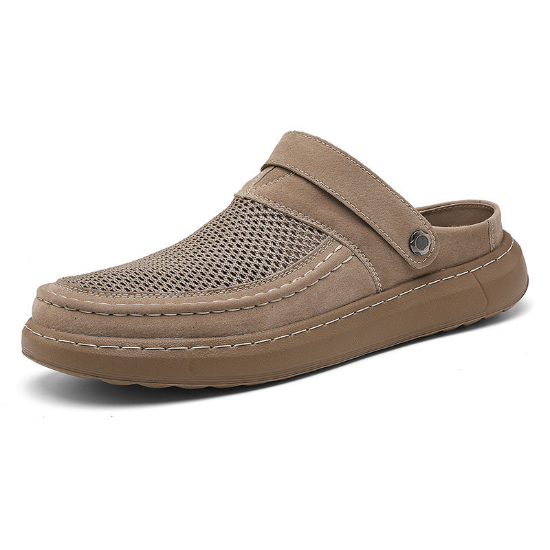 Mens Breathable Mesh Hollow-out Two-way Sandals