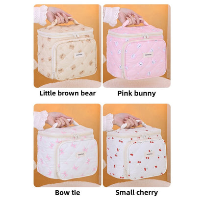 Multifunctional cosmetic bag, partition storage cosmetic bag, storage bag, travel portable toilet bag, makeup bag with compartments,