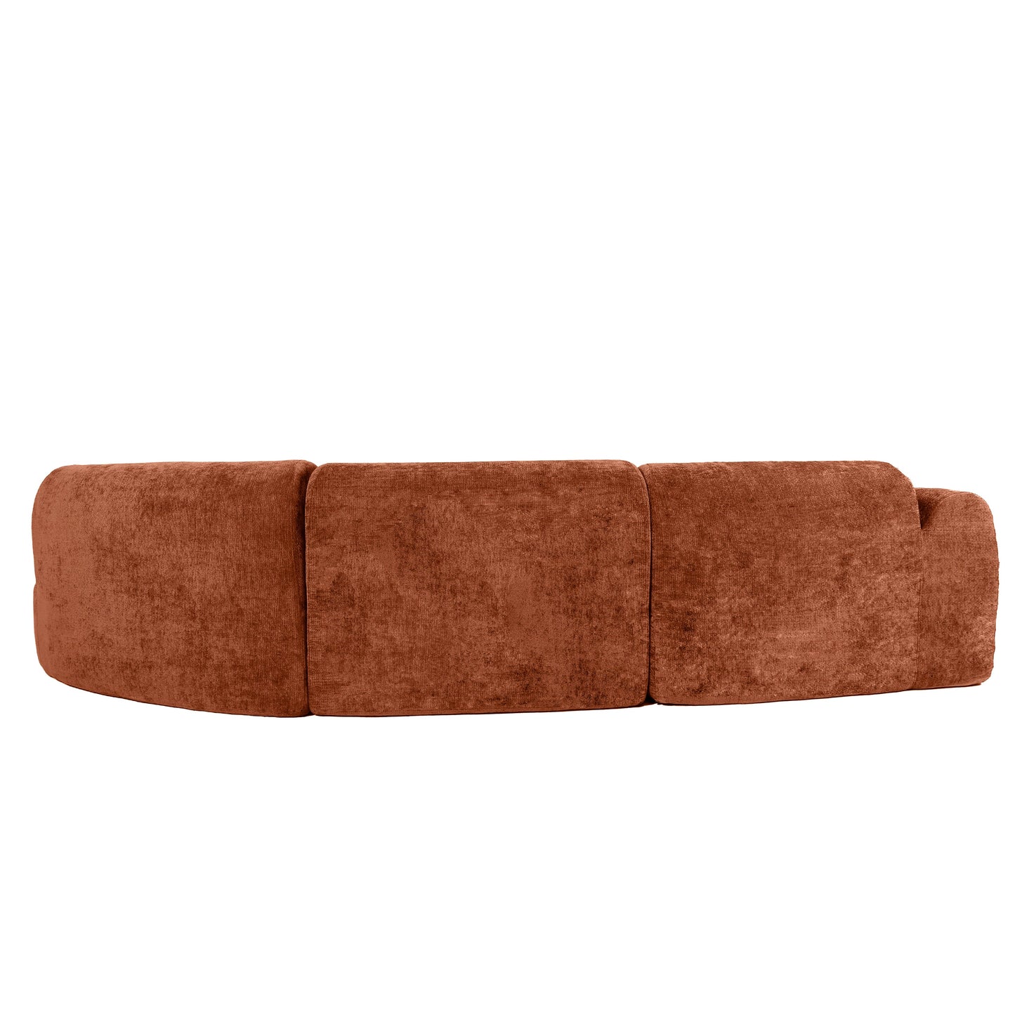 140" Modern Curved Sectional Sofa with Chaise Lounge