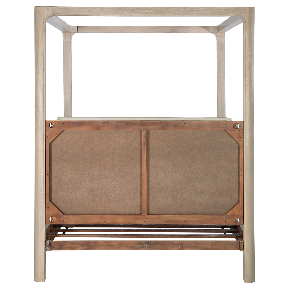 Solano 85-inch California King Canopy Bed Weathered Mango
