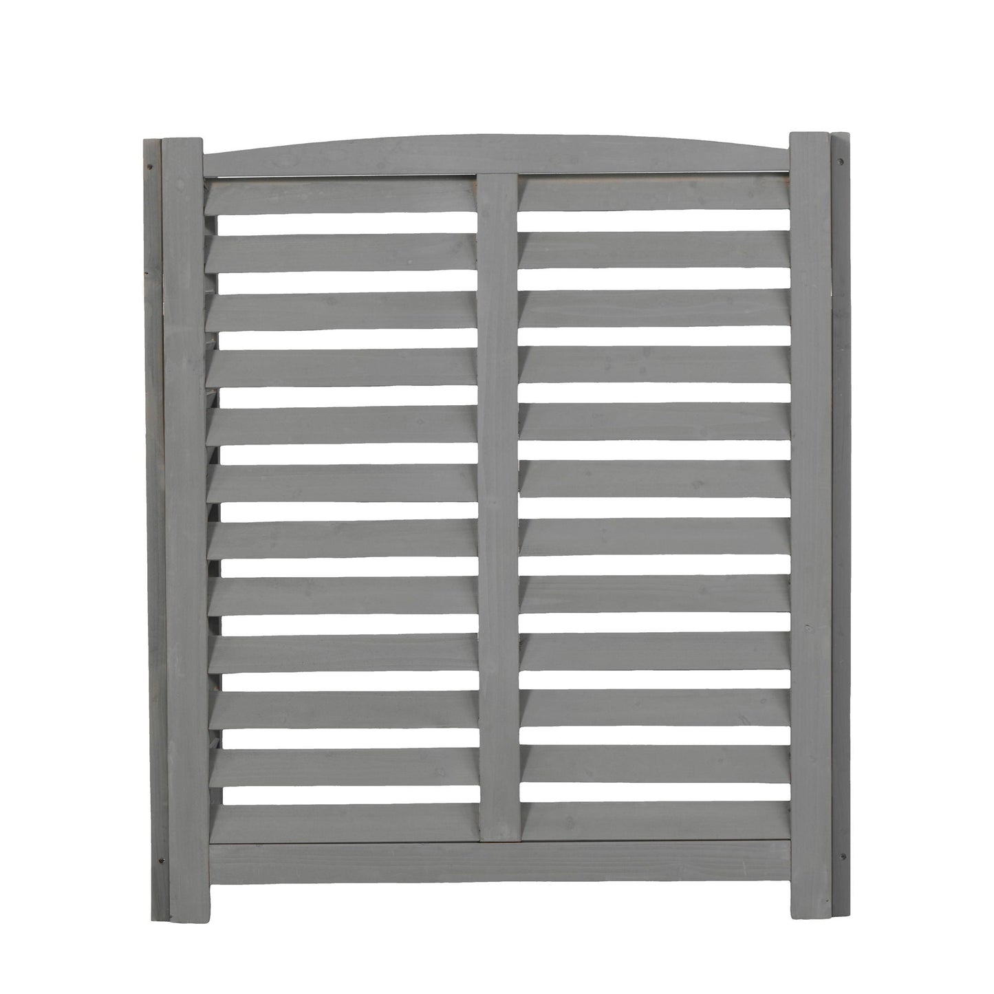 3 Panel Outdoor Wooden Air Conditioner Fence