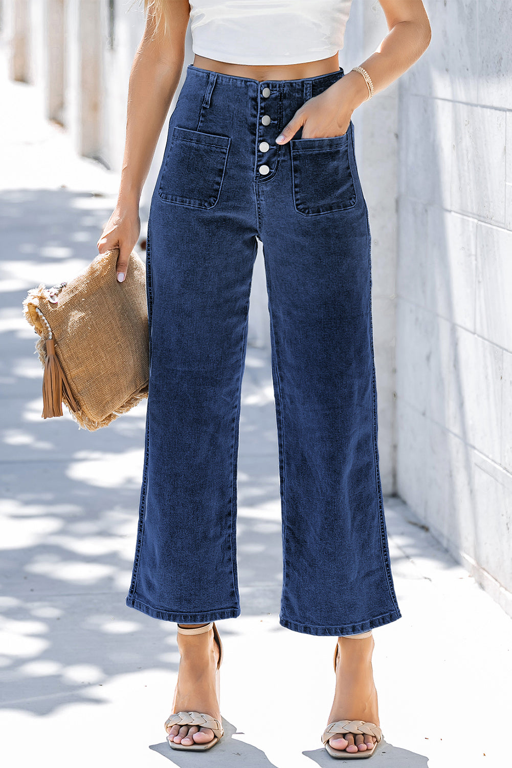 Mckinley Wide Leg Cropped Jeans