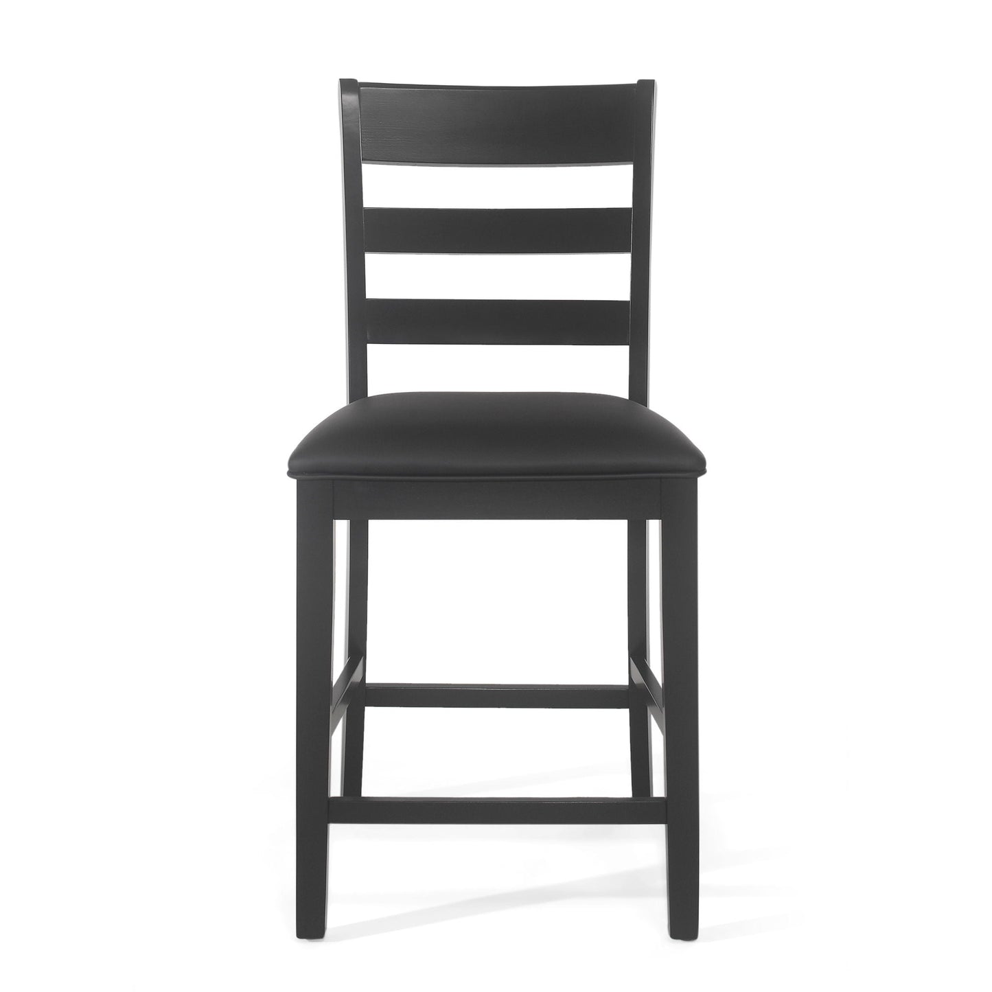 Farmhouse Upholstered Wood Counter Stools