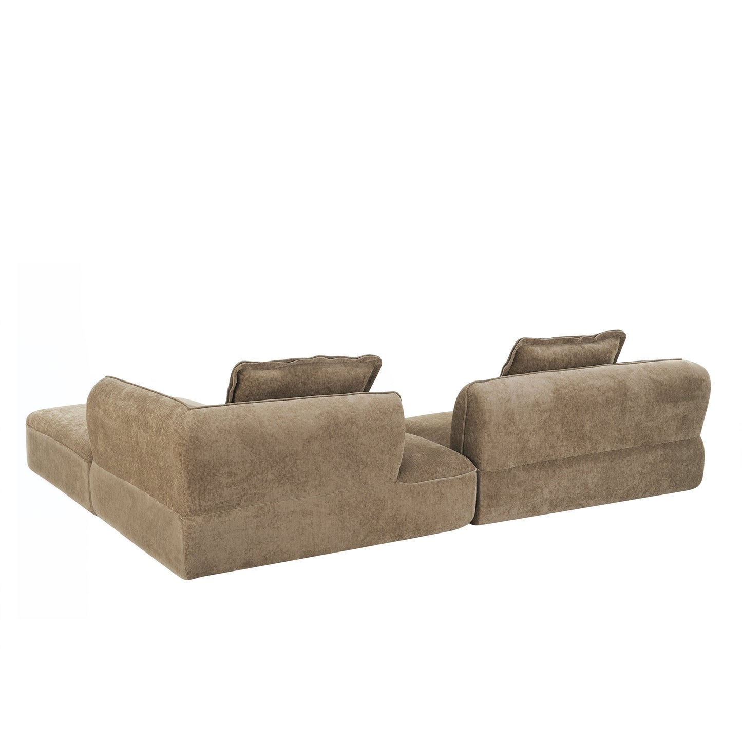 122" Modern L-Shaped Sectional Sofa with Chaise Lounge