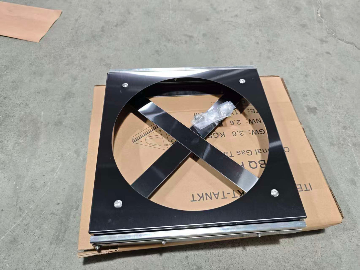 Black Gas Cylinder Pallet Stainless Steel 6B01 4B03