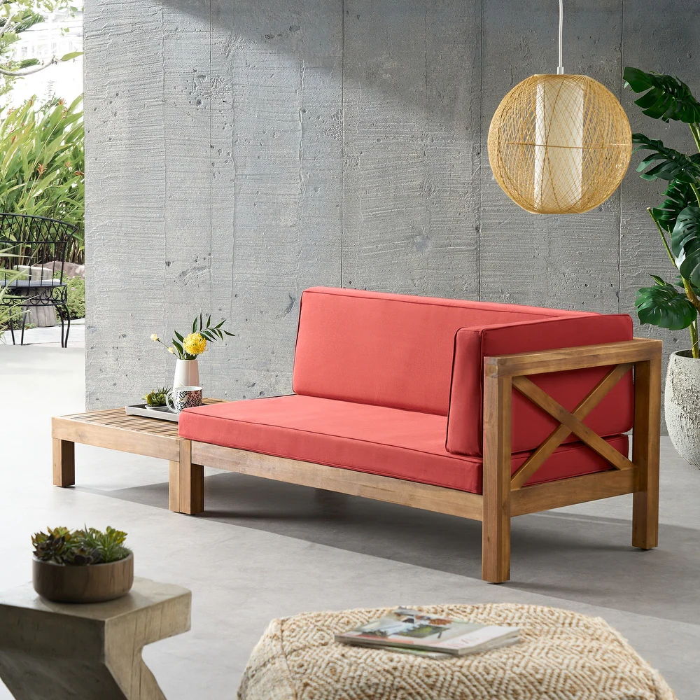 Brava X Back Corner Bench With Coffee Table