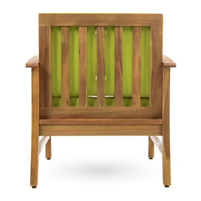 Perla Contemporary Club Chair with Water Resistant Cushion