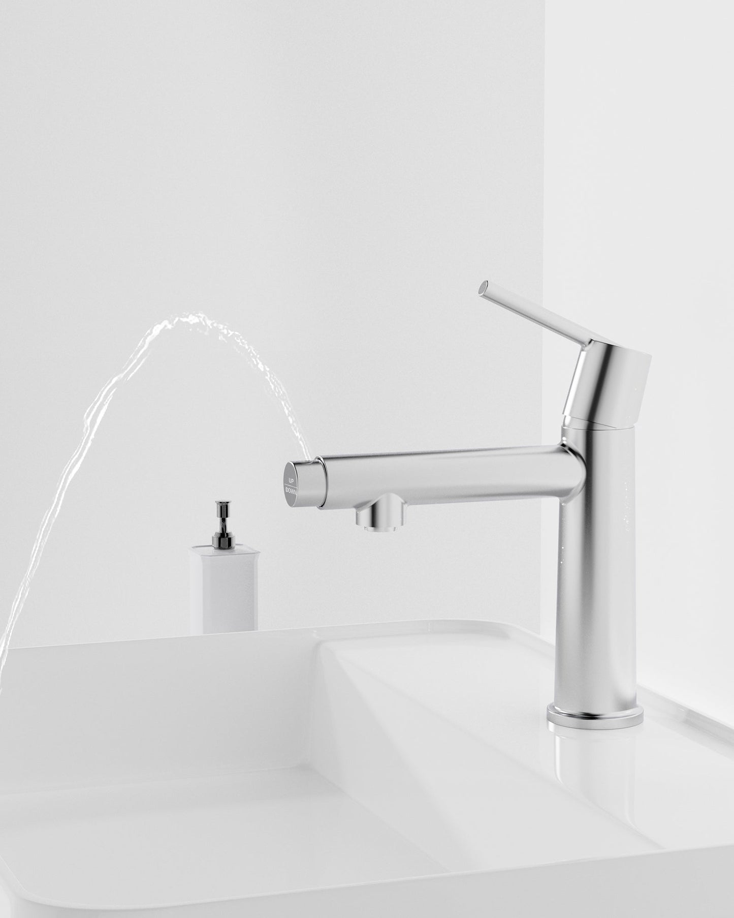 Chrome Single Handle Bathroom Faucet for 1 or 3 Holes