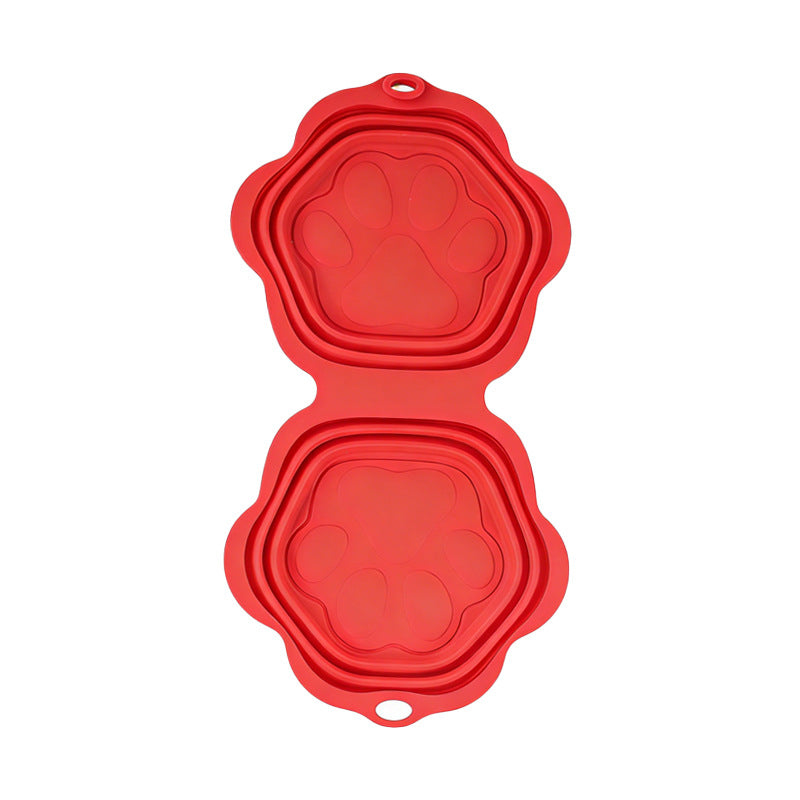 Foldable Silicone Dog Food Bowl For Pets