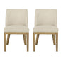 Modern Dining Chair With Durable Fabric Upholstery And Sturdy Wooden Frame (Set of 2)