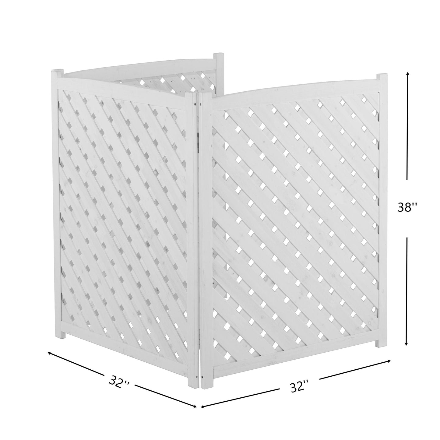 Outdoor 3 Panel Air Conditioner Fence Screen