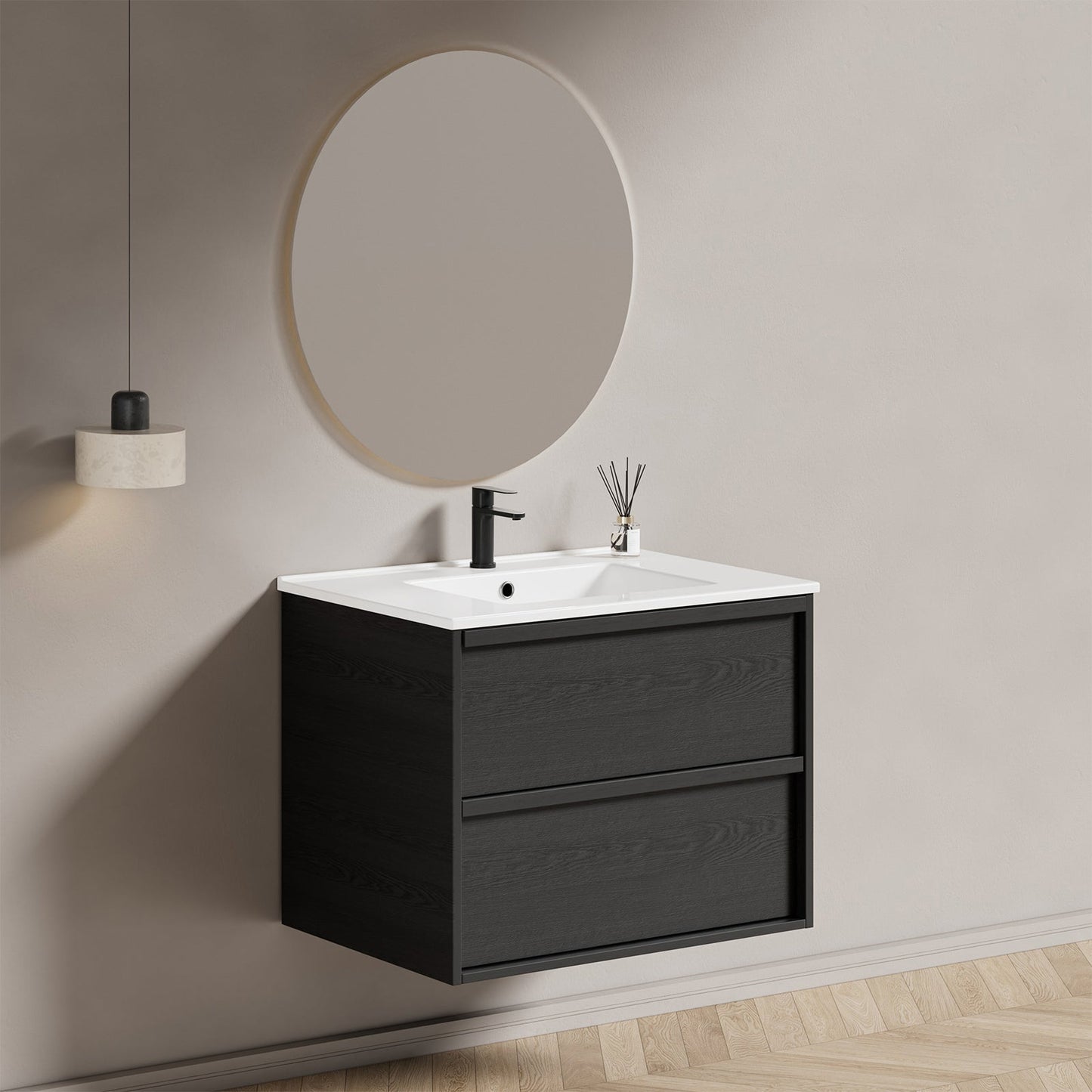 30 Inch Bathroom Vanity Cabinet With Ceramic Sink