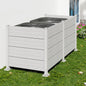 50" W x 49" H Outdoor Privacy Screen, Air Conditioner Fence, All-Weather Vinyl Privacy Fence Screens with Aluminum