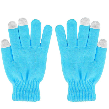 Unisex Winter Knit Gloves Touchscreen Outdoor Windproof Cycling Skiing Warm Gloves