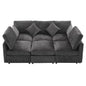 Sectional Sofa Modular U-Shaped With Ottoman & USB Ports