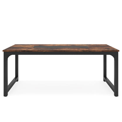 Rectangular Kitchen & Dining Room Table - Brown / Black
